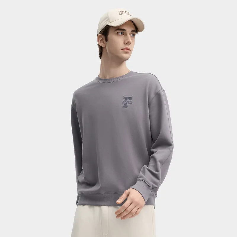 FILA Sweatshirts Men Cloudy Dora Gray-4