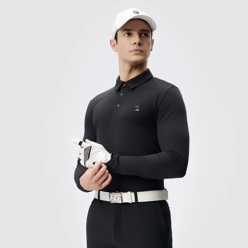 FILA Golf Series Polo Shirt Men's Pitch Black-4