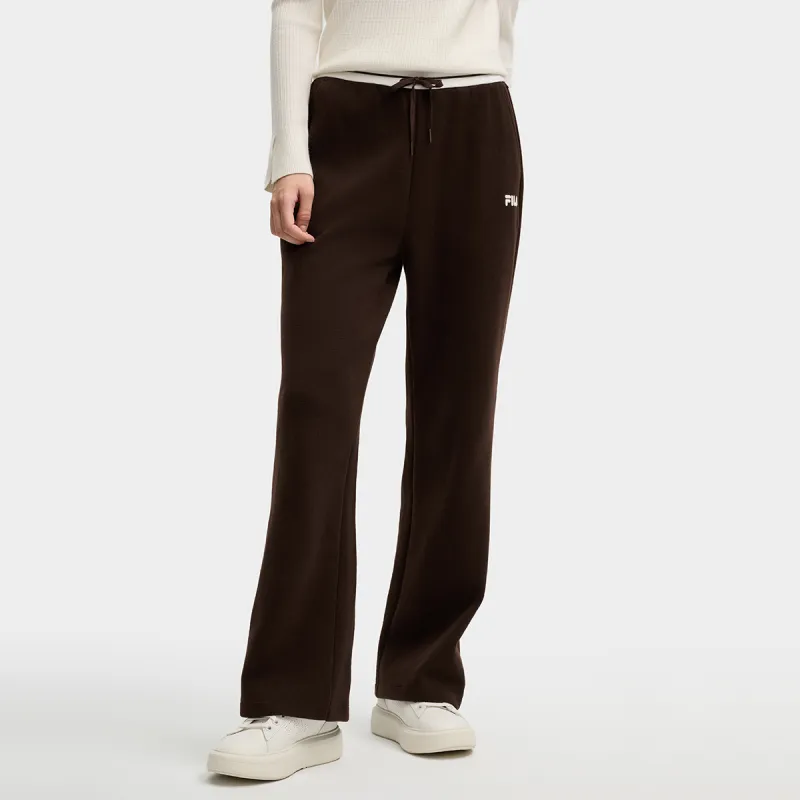 FILA MODERN HERITAGE Casual Pants Women's Dark Rock Umber-3