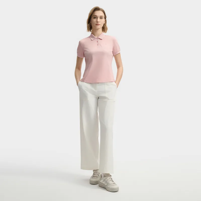 FILA WHITE Polo Shirt Women's Soft Pink PK-4