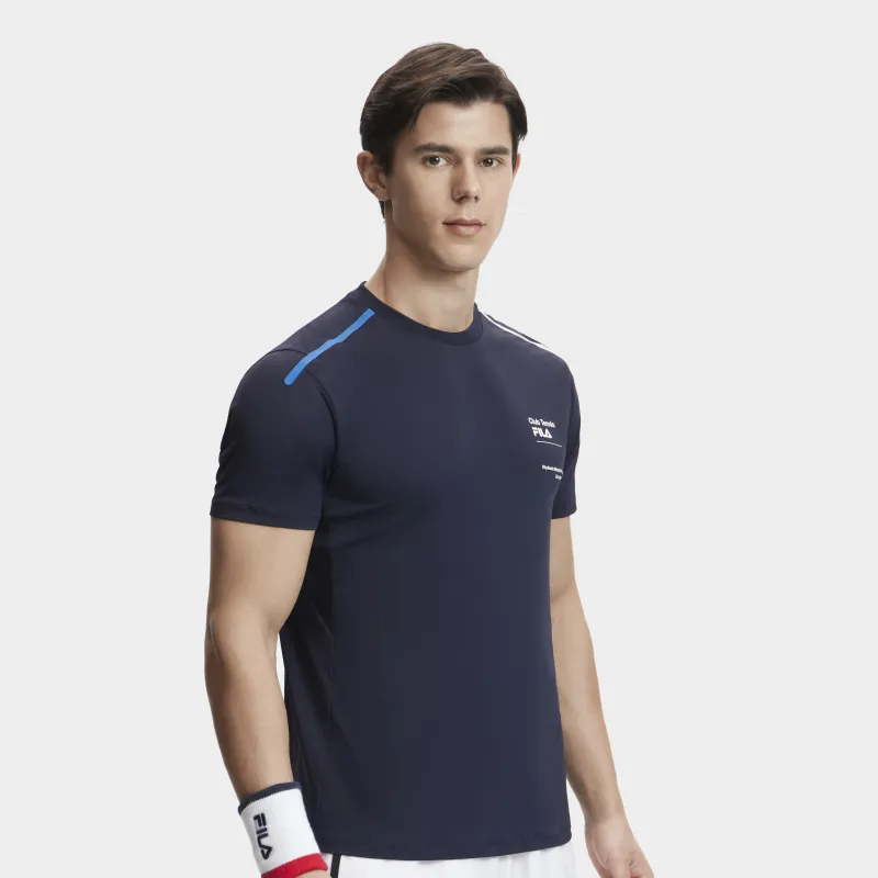 FILA T Shirt Men's RD Royal Blue-3