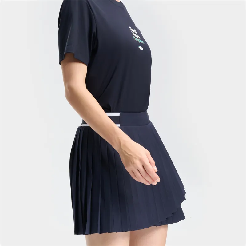 FILA PREPPY NOSTALGIA Casual Short Skirts Women's RD Royal Blue-6