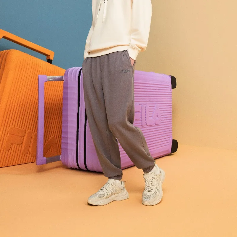FILA Knitted Sweatpants Men Cloudy Dora Gray-3