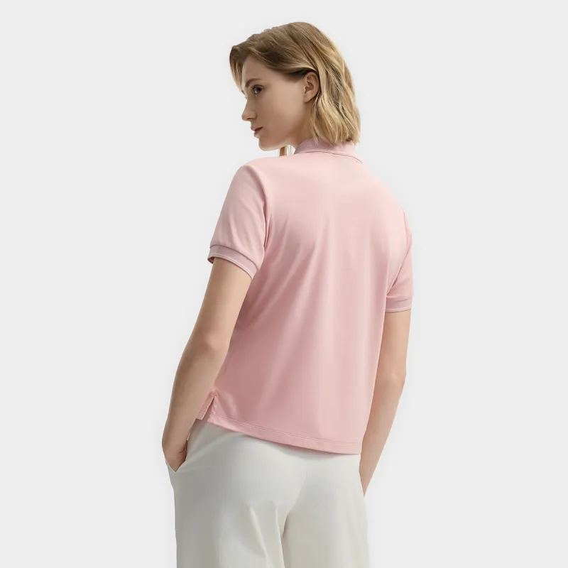FILA WHITE Polo Shirt Women's Soft Pink PK-3