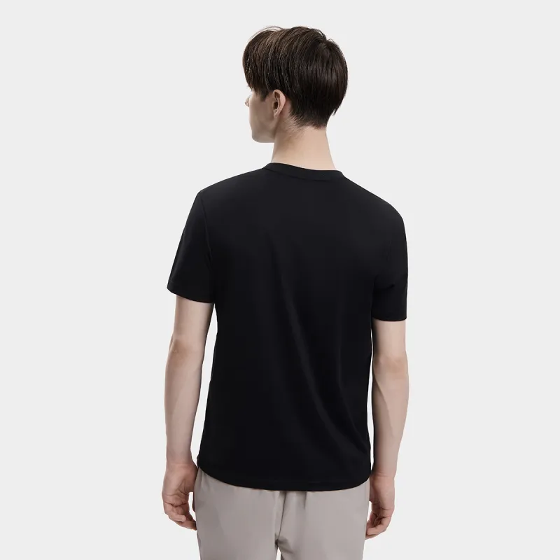 FILA Set-in Sleeve T-Shirt Men's Jet Black-3