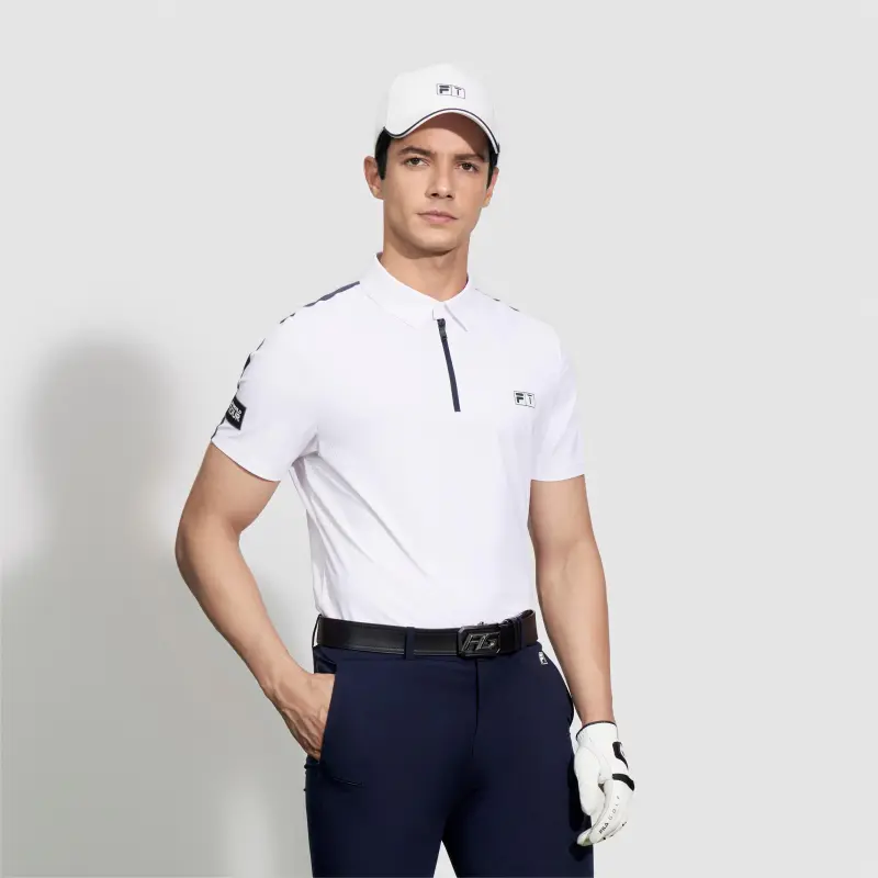 FILA Polo Shirts Men Jade White-4
