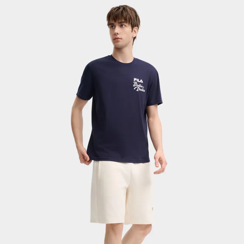 FILA T Shirts Men Secret Mirror Blue-4