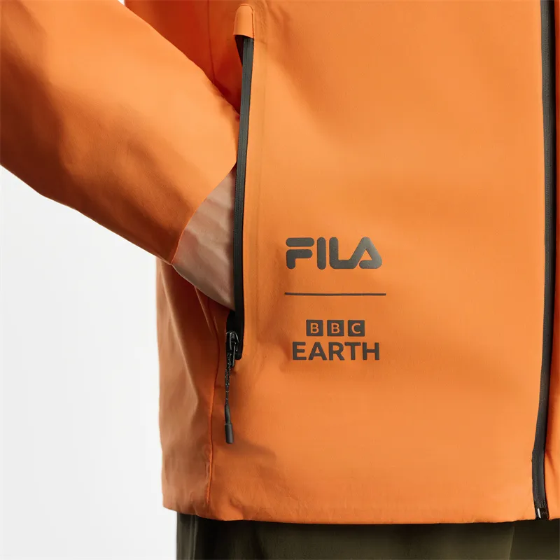 FILA x BBC EARTH Jacket Men Sunset Orange-4
