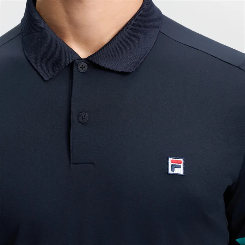 FILA TENNIS Polo Shirt Men's RD Royal Blue-2