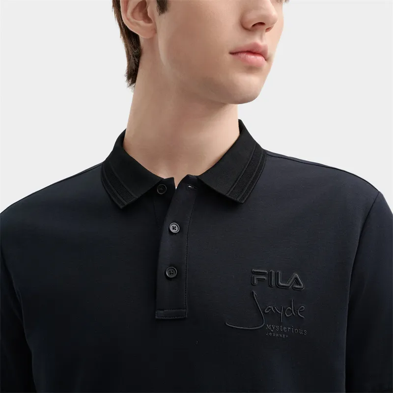 FILA Polo Shirts Men Jet Black-4