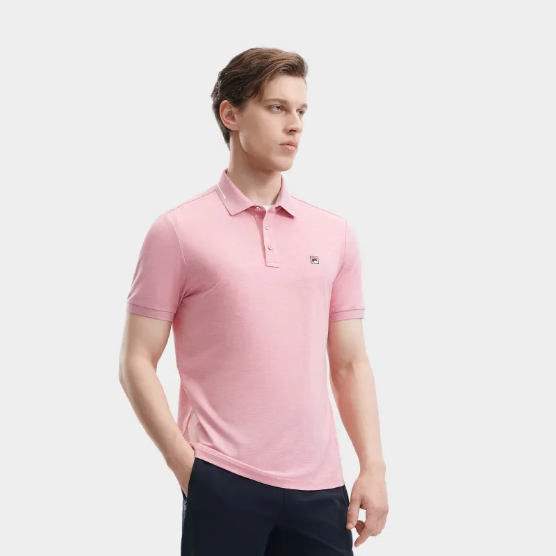 FILA Polo Shirts Men Purple Pink Floral Gray-3