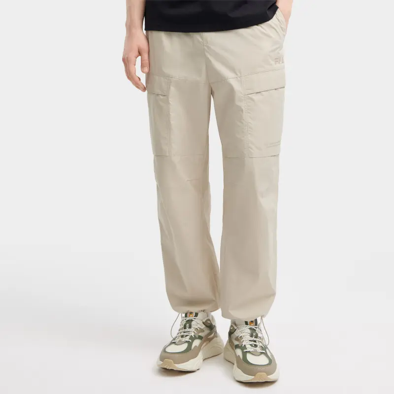 FILA ORIGINALE Casual Pants Men's Cactus Gray/Pink-4