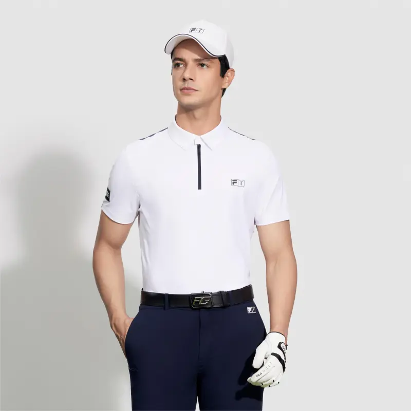 FILA Polo Shirts Men Jade White-3