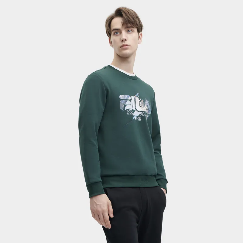 FILA Sweatshirt Men's Deep Bamboo Green-5