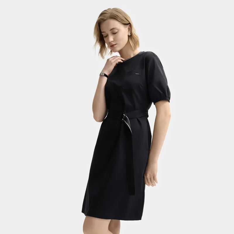 FILA Short Sleeved Dress Women's Legend Blue-4