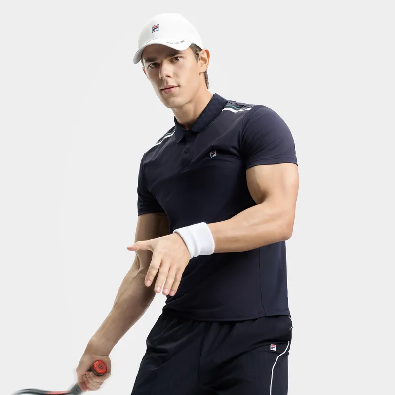 FILA Polo Shirt Men's RD Royal Blue-7