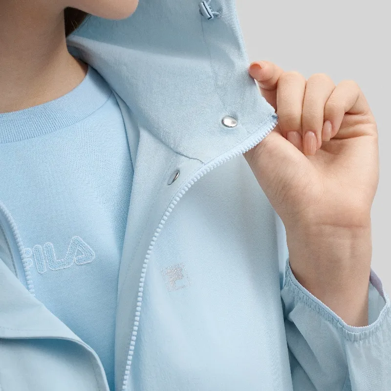 FILA Jackets Women's Light White Blue-3