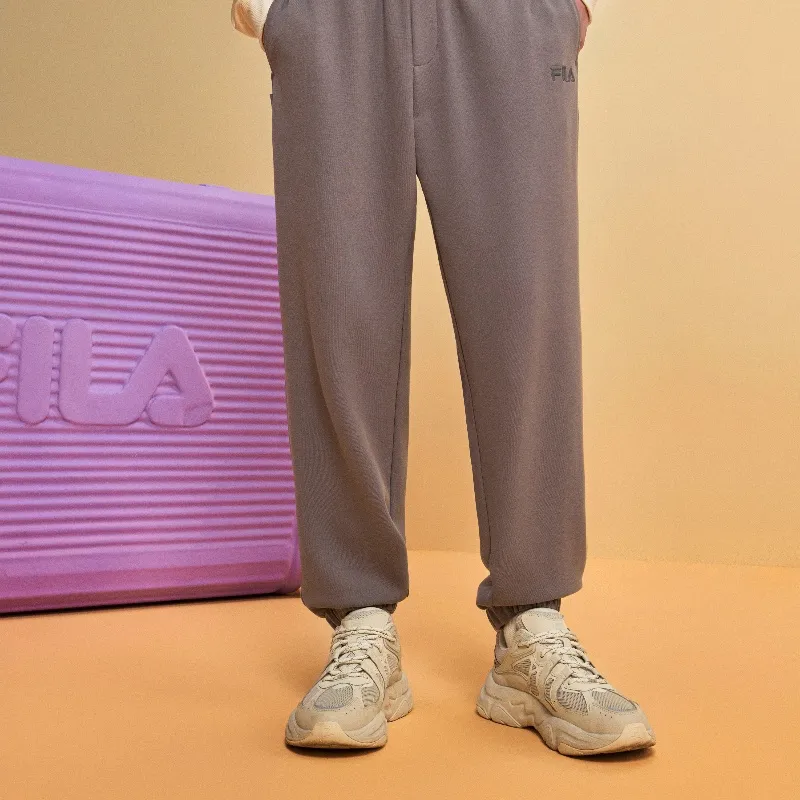 FILA Knitted Sweatpants Men Cloudy Dora Gray-4