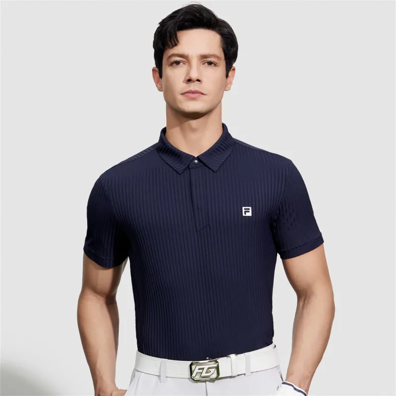 FILA Polo Shirts Men Tide Blue-3