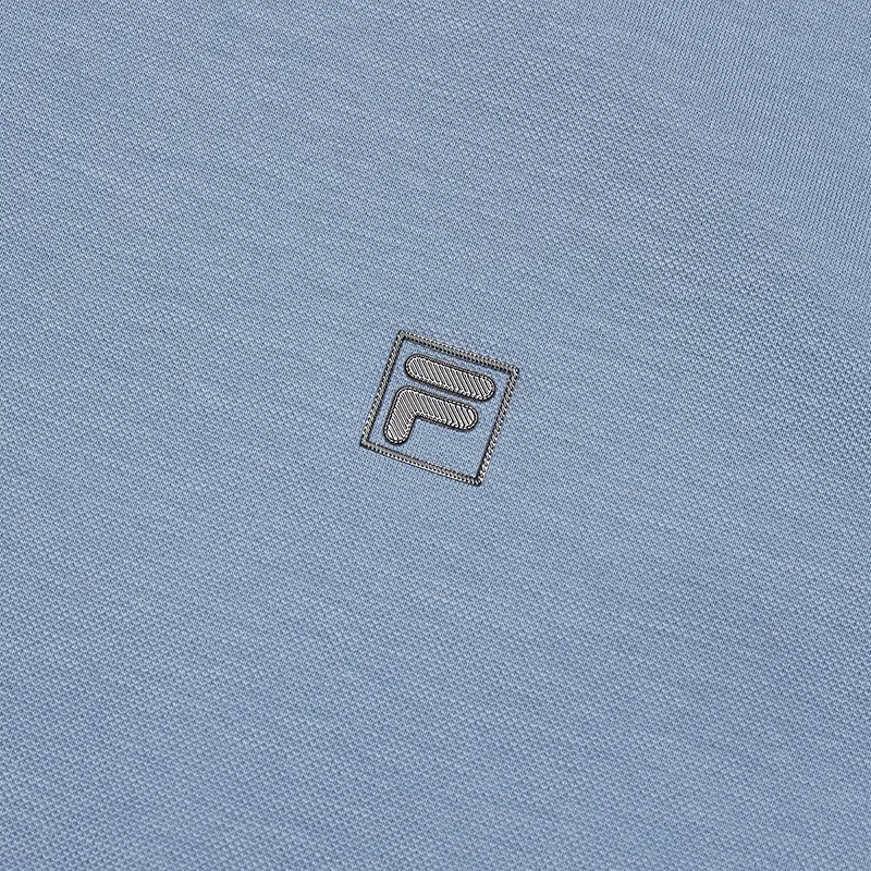 FILA WHITE Polo Shirts Men Tender Blue-4