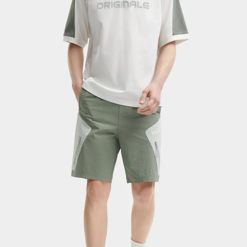 FILA Casual Shorts Men Pine Resin Green-3