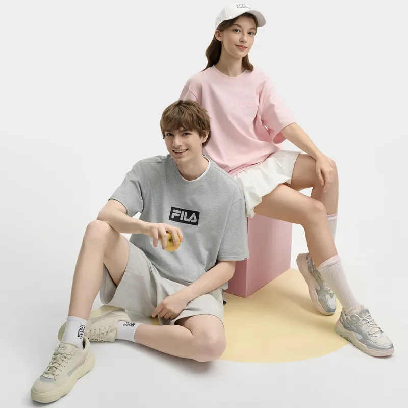 FILA ORIGINALE T Shirt Unisex Breeze Pink-4