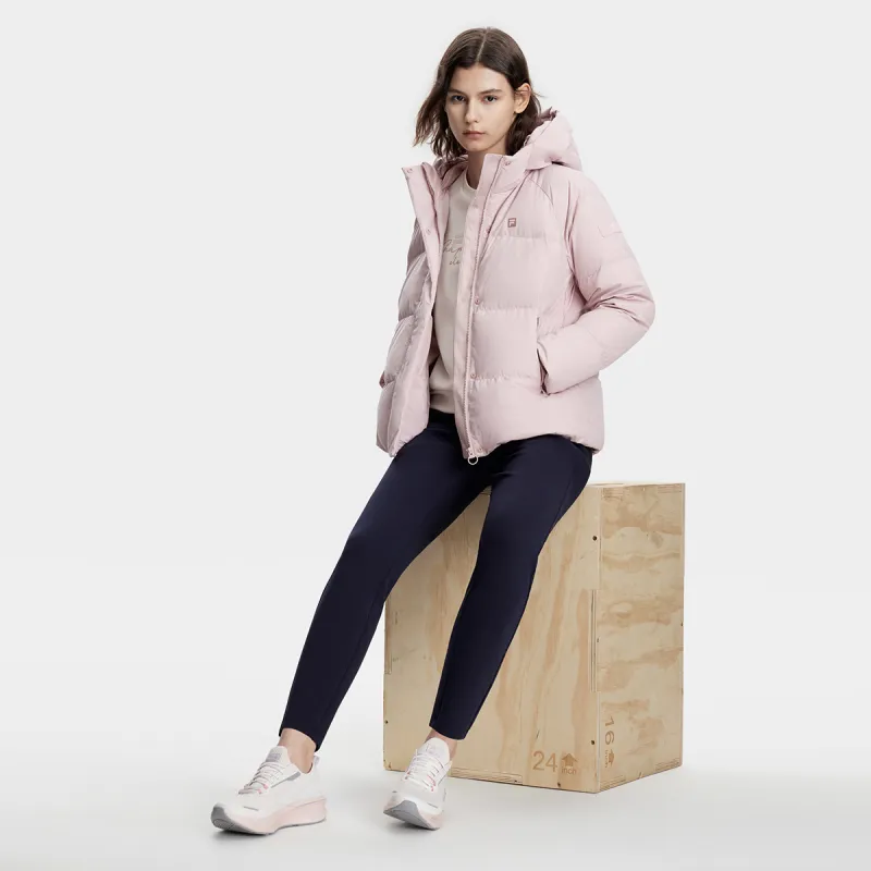 FILA Down Jacket Women's Light Purple Red-3