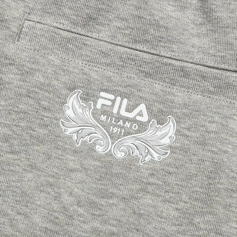 FILA MILANO Italian Luxury Sports Collection Knitted Sweatpants Women's Fresh Heather Gray-6