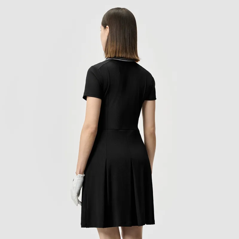 FILA Golf Series Short Sleeved Dress Women's Pitch Black BK-4