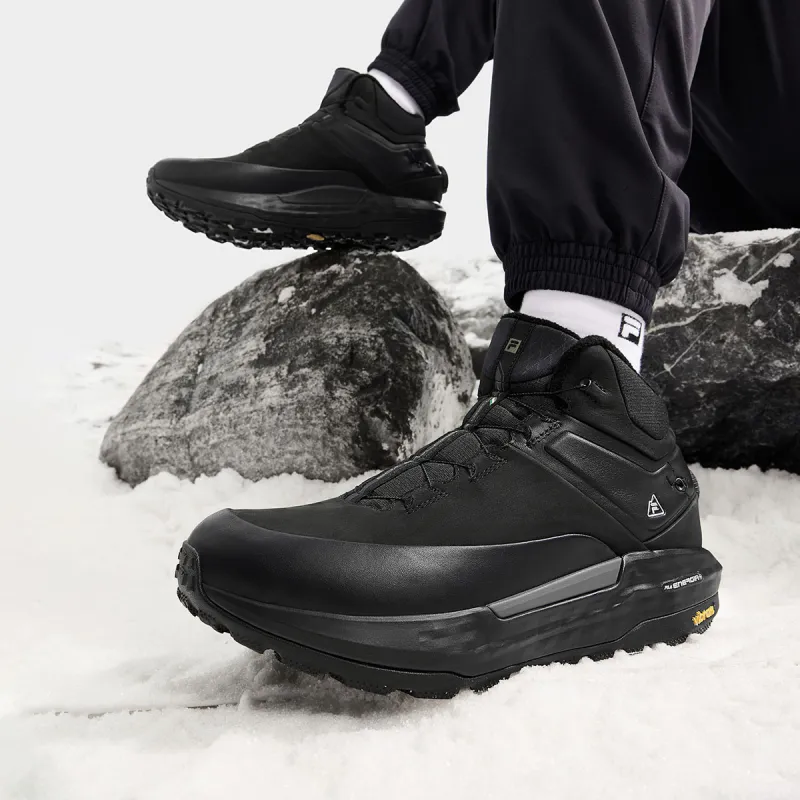 FILA BOA EXPLORER 2 Slip Resistant High Top Running Shoes Men's Black-4