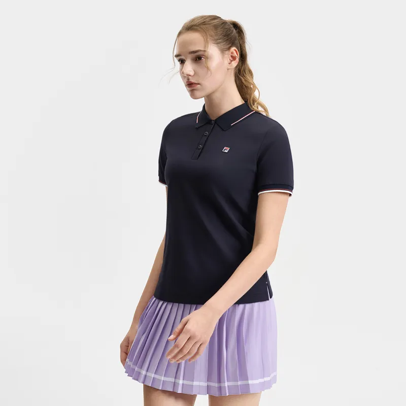 FILA Polo Shirt Women's RD Royal Blue-3