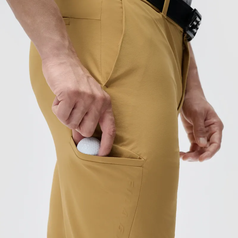 FILA Casual Pants Men Yellow Brown-7