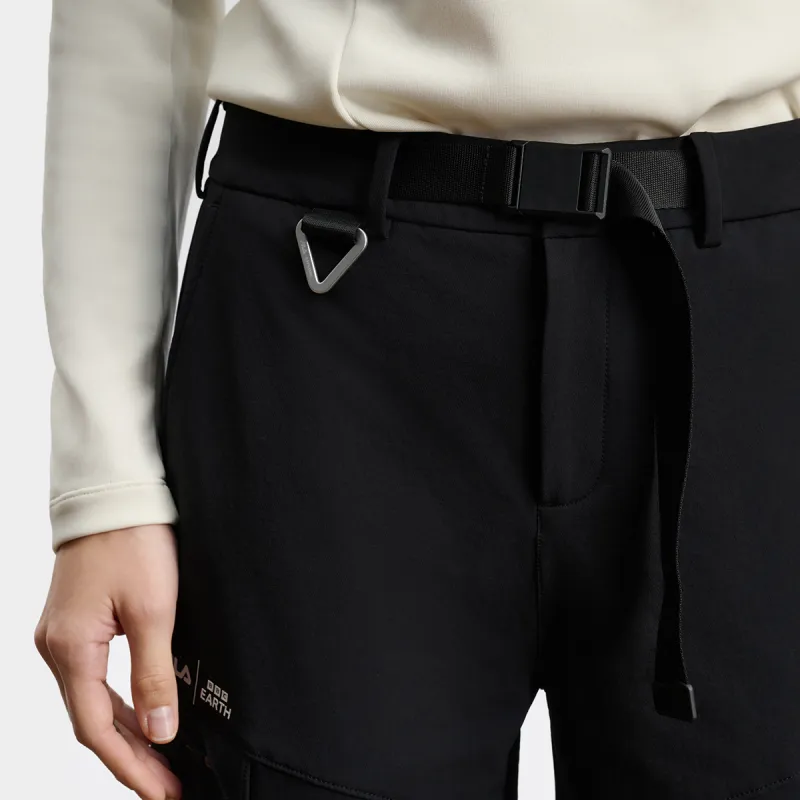 FILA x BBC EARTH Casual Pants Women's Pitch Black-3