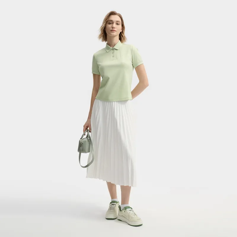 FILA WHITE Polo Shirt Women's Herbal Green-5