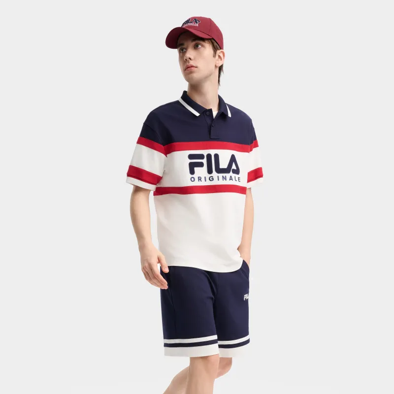 FILA Polo Shirt Men's Cloud White-4