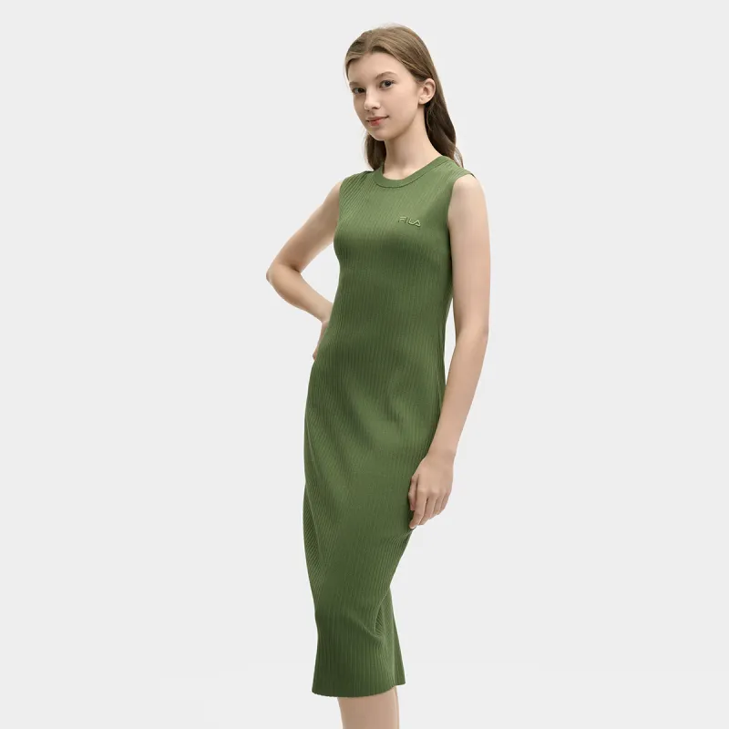 FILA MODERN HERITAGE Sleeveless Dress Women's Purple Lotus Green-4