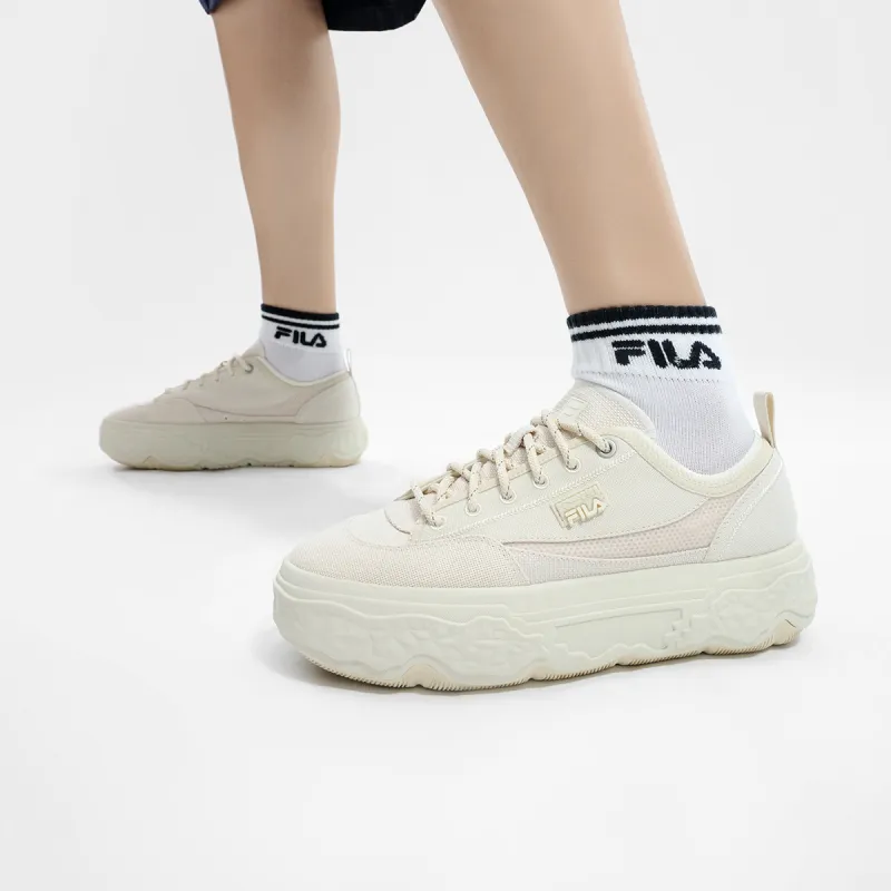 FILA ROCK Shoes Low Top Canvas Shoes Women's White-4