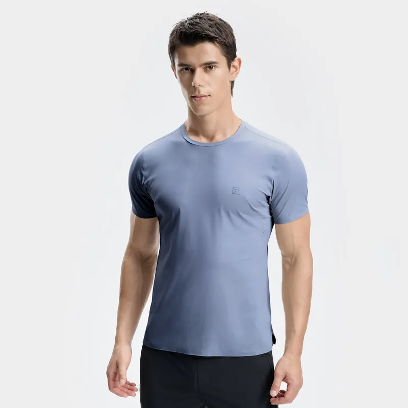 FILA T Shirt Men's Dusty Blue Gray-3
