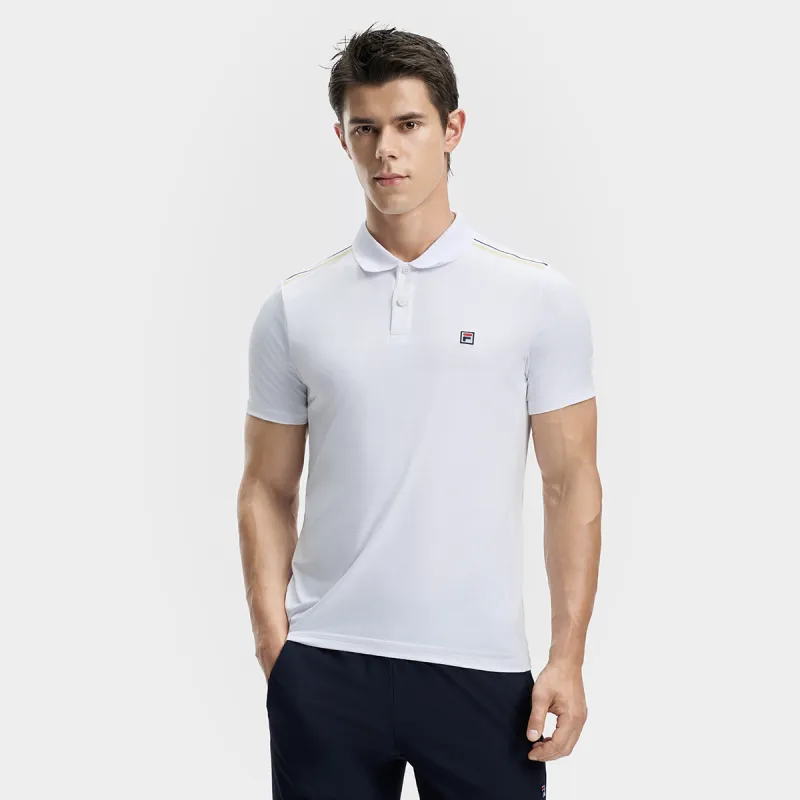 FILA Polo Shirts Men Bright White-5