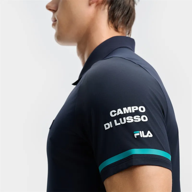 FILA TENNIS Polo Shirt Men's RD Royal Blue-3