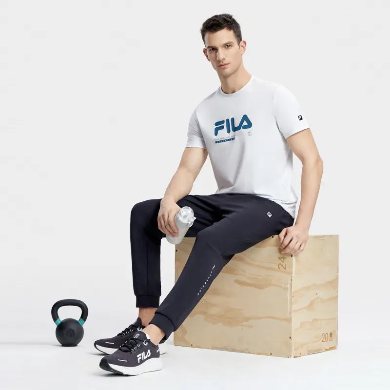 FILA T Shirt Men's Cool Stone White-3