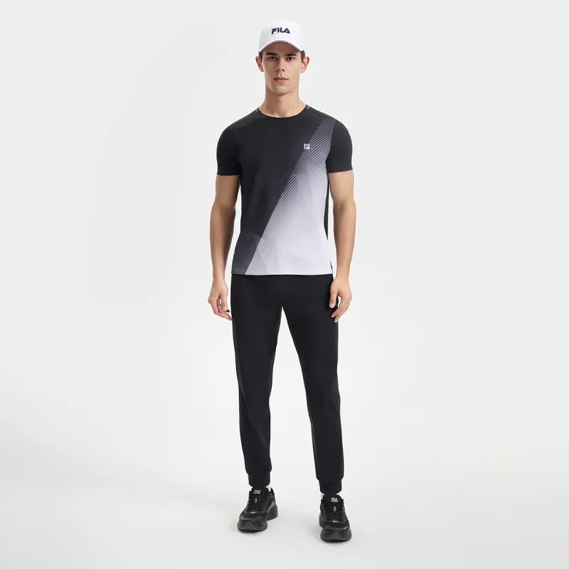 FILA Athletics Knitted Sweatpants Men's Pitch Black-6
