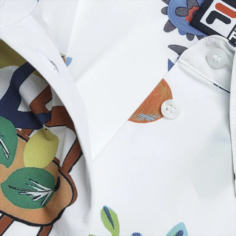 FILA Lifestyle HERITAGE Polo Shirt Women's All Over Print-7