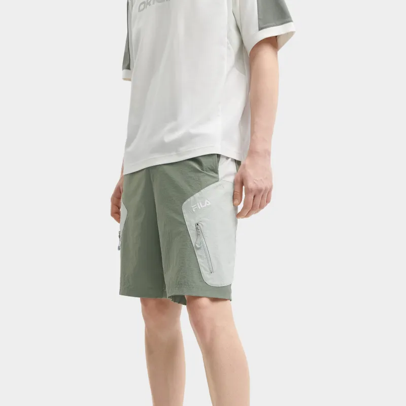 FILA Casual Shorts Men Pine Resin Green-5