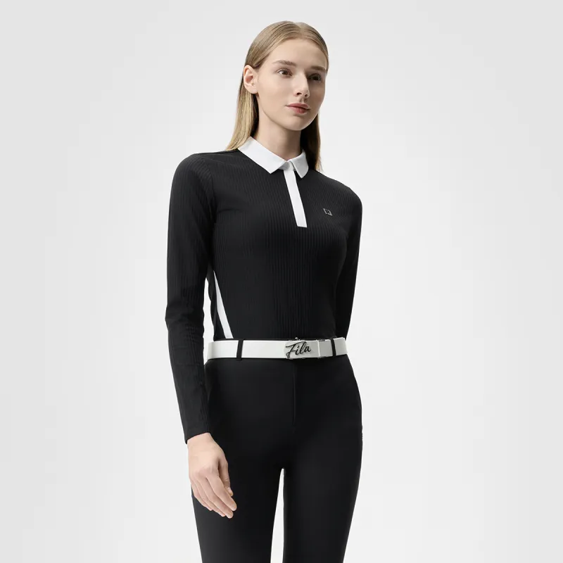 FILA Golf Series Polo Shirt Women's Pitch Black-6