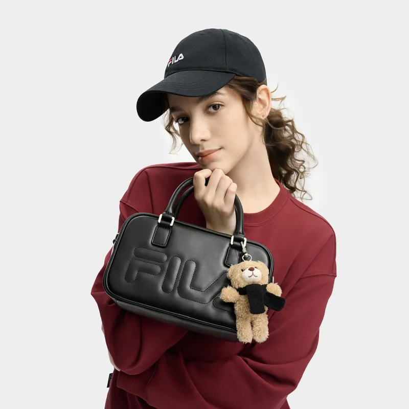 FILA ORIGINALE PU Shoulder Bag, Crossbody Bag, Handbag Women's Jet Black-3