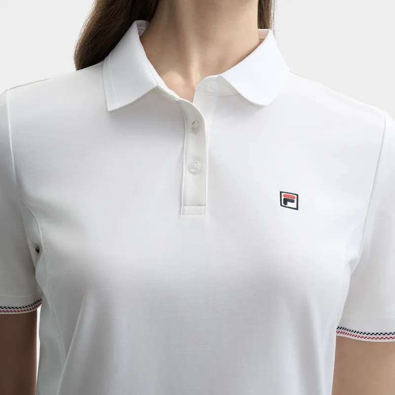 FILA Polo Shirts Women's Standard White-2