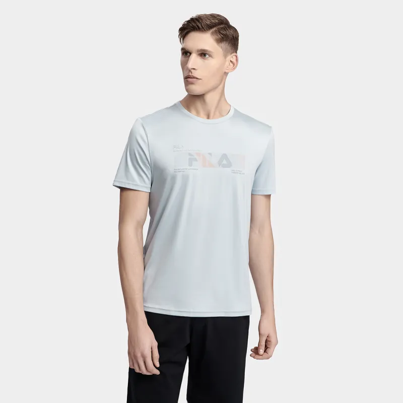 FILA T Shirt Men's Light Space Blue-2