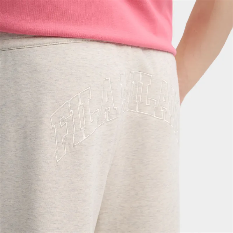 FILA FILA MILANO Italian Luxury Sports Collection Knitted Sports Pants Men's Light Khaki Heather Gray-4