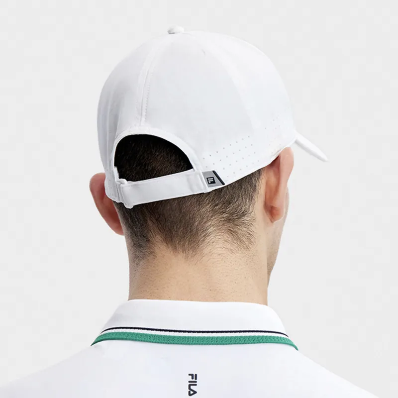 FILA Polyester Baseball Caps Men's White-3